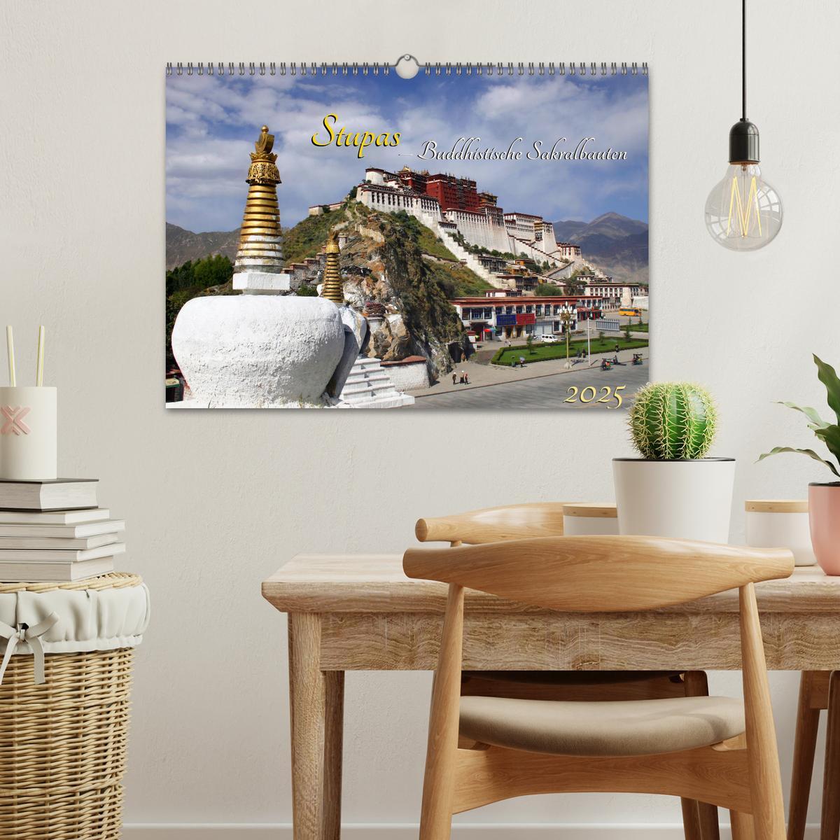 Bild: 9783435374021 | Stupas ¿ Buddhistische Sakralbauten 2025 (Wandkalender 2025 DIN A3...