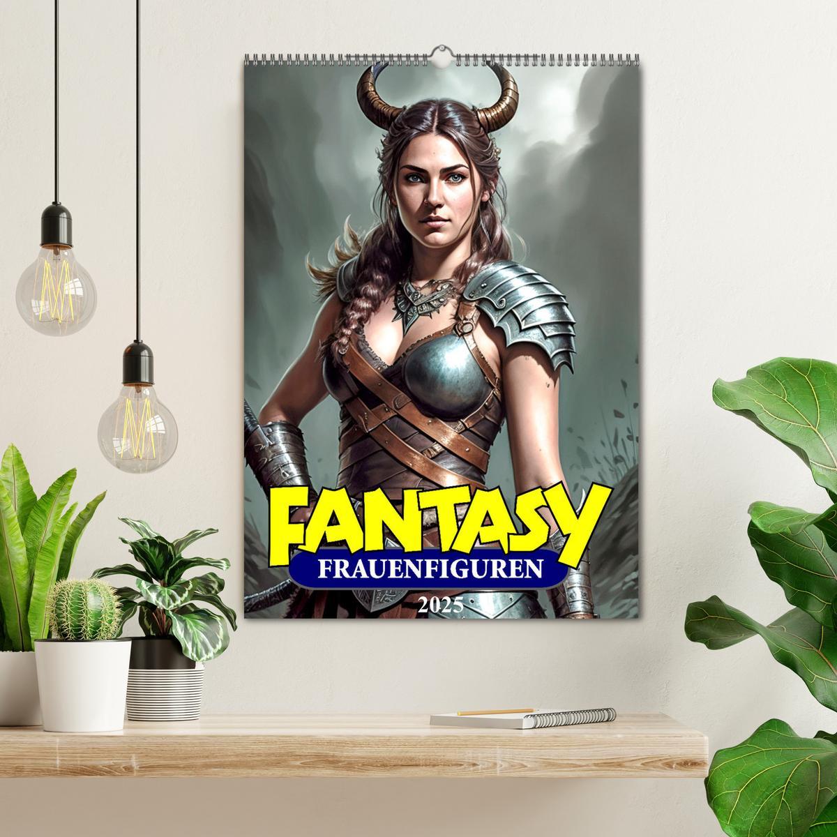 Bild: 9783457155172 | Fantasy-Frauenfiguren (Wandkalender 2025 DIN A2 hoch), CALVENDO...