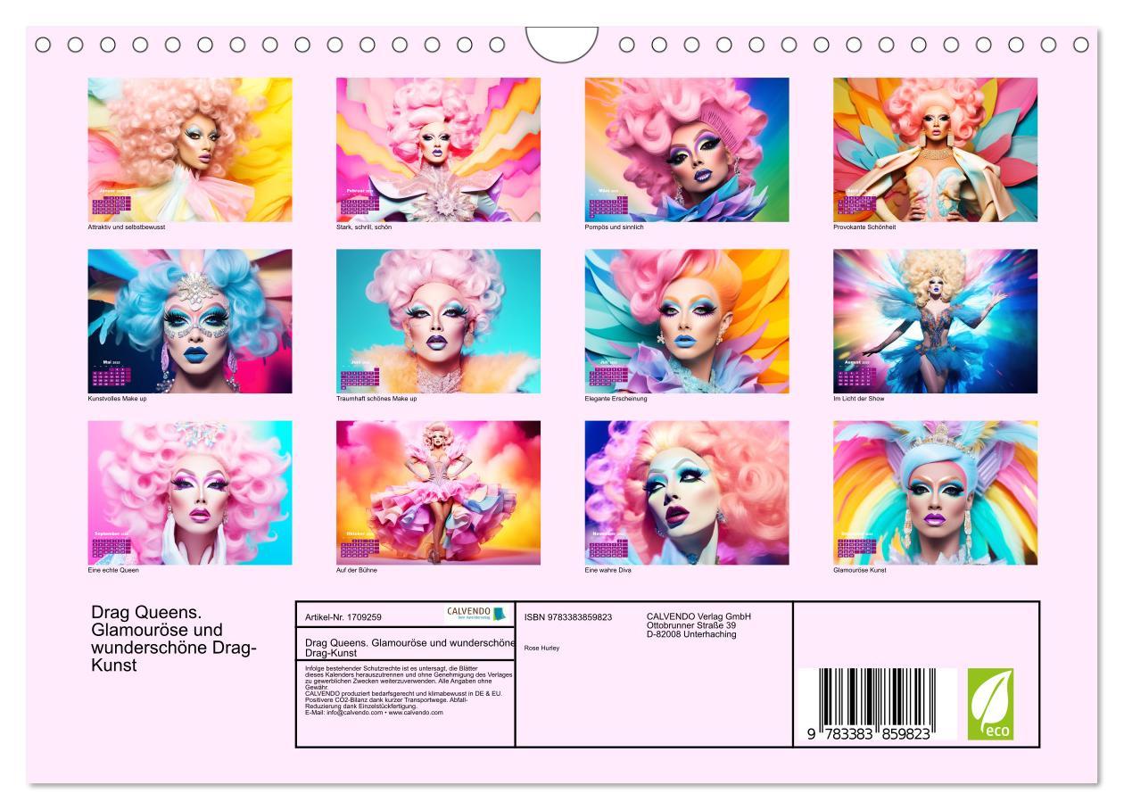 Bild: 9783383859823 | Drag Queens. Glamouröse und wunderschöne Drag-Kunst (Wandkalender...