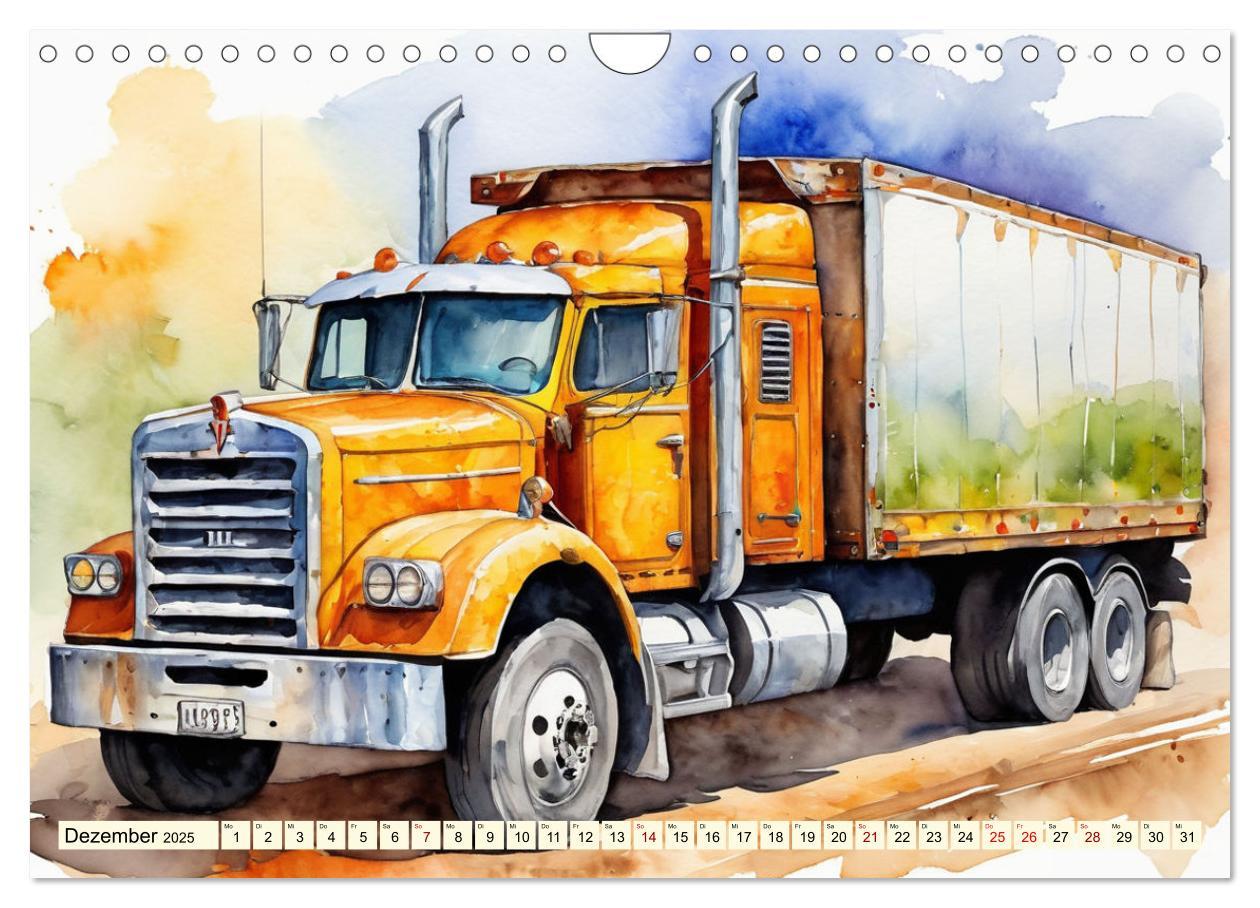 Bild: 9783457151198 | Nostalgische Trucks (Wandkalender 2025 DIN A4 quer), CALVENDO...