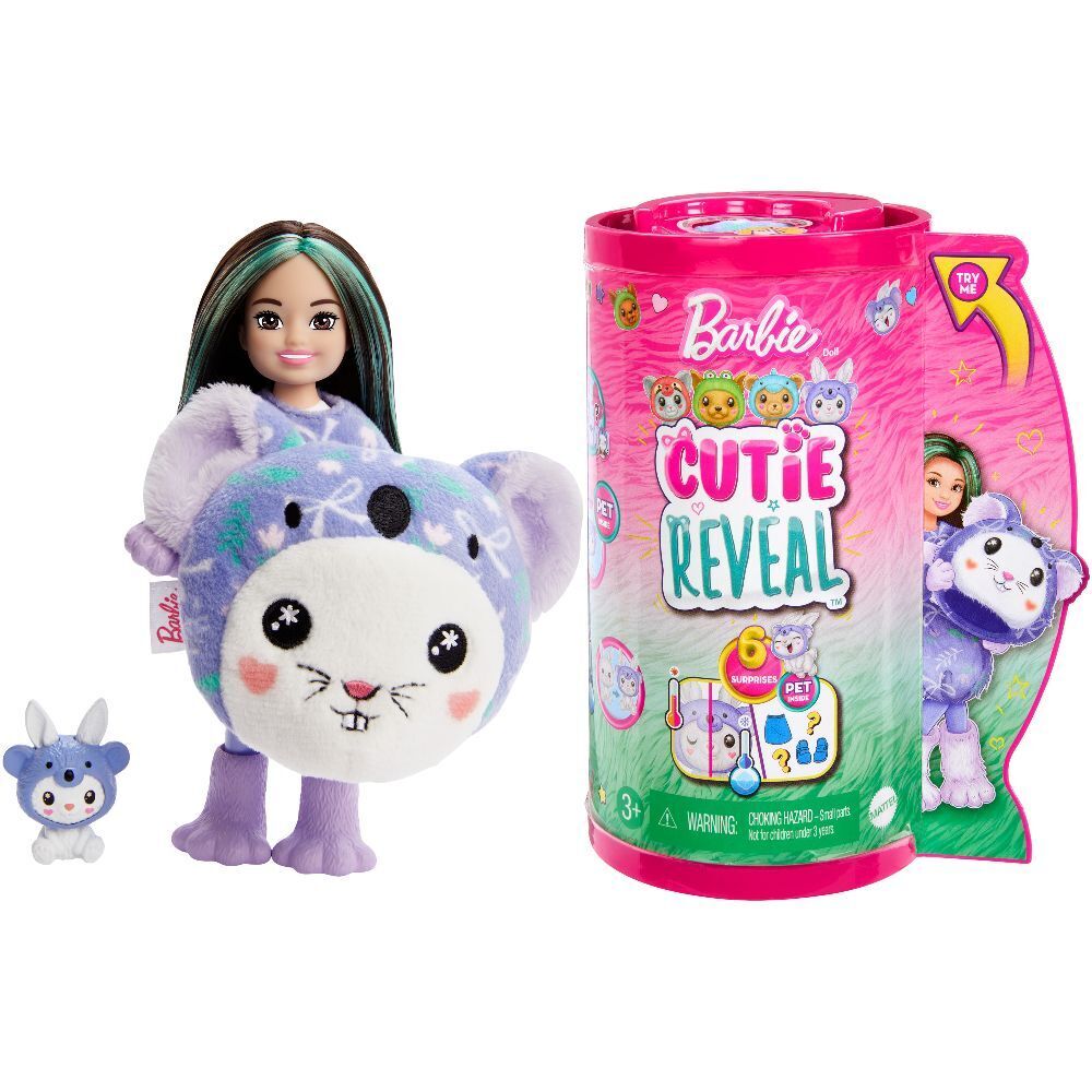 Cover: 194735178612 | Barbie Cutie Reveal Chelsea Costume Cuties Series - Bunny in Koala