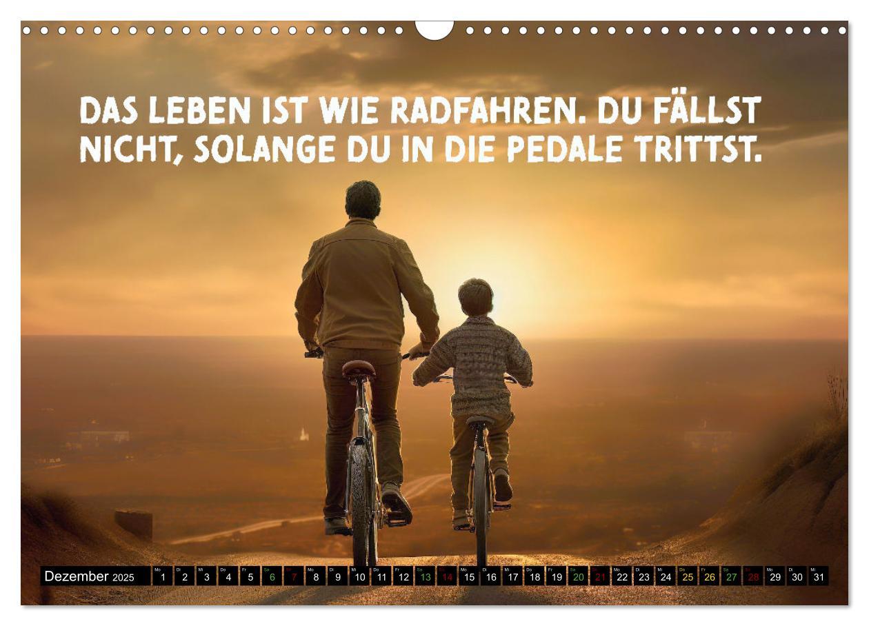 Bild: 9783383792595 | Faszination Fahrrad - coole Sprüche (Wandkalender 2025 DIN A3...