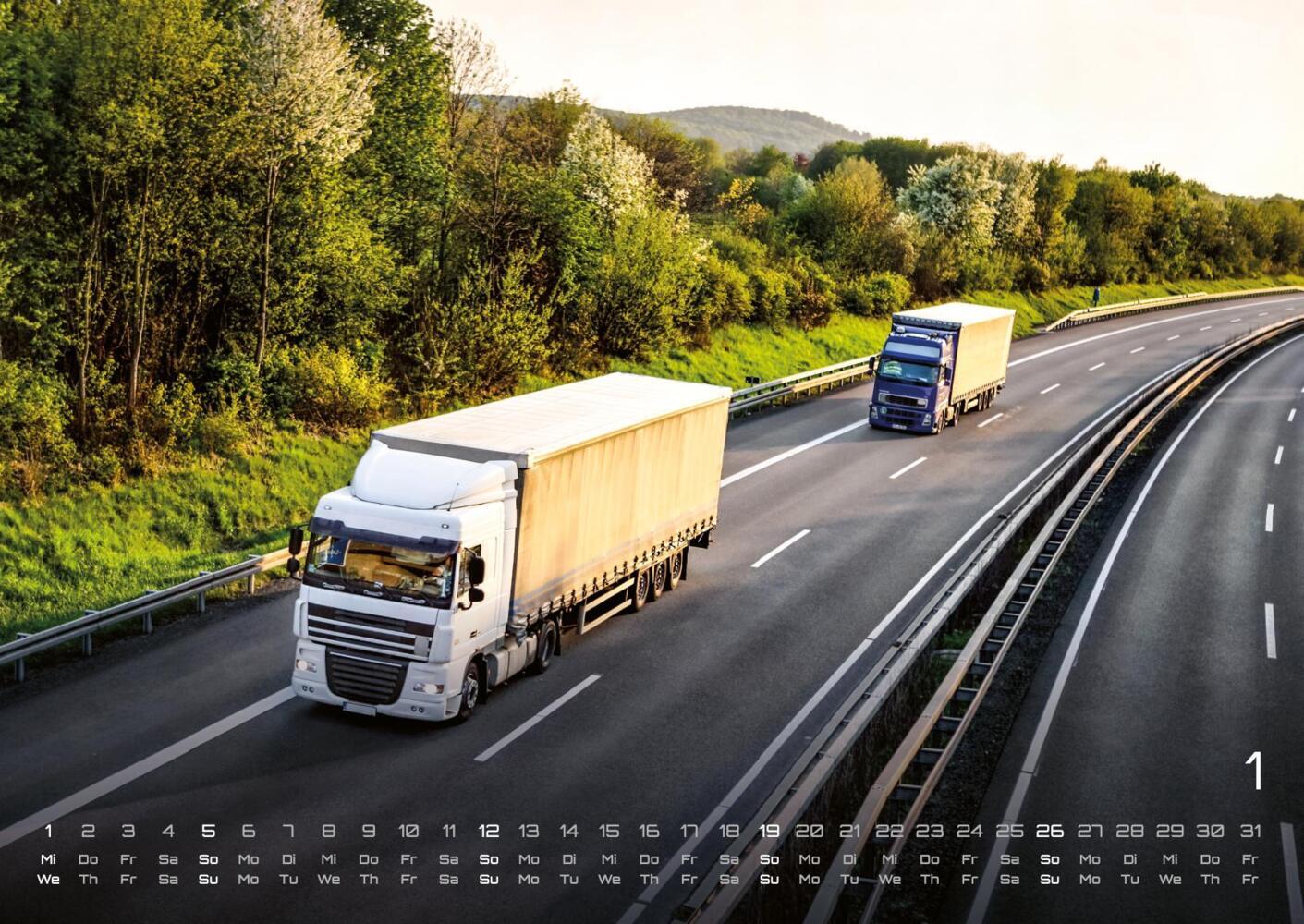 Bild: 9783986734107 | Trucks - Könige der Straße - LKW - 2025 - Kalender DIN A2 | Kalender