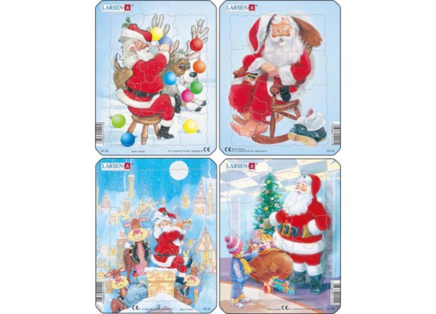 Cover: 7023850411010 | Puzzle - Weihnachten (4er-Set Mini) | Puzzle | 2018 | Larsen