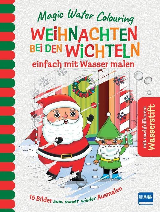 Cover: 9783741528064 | Magic Water Colouring - Weihnachten bei den Wichteln | Jenny Copper