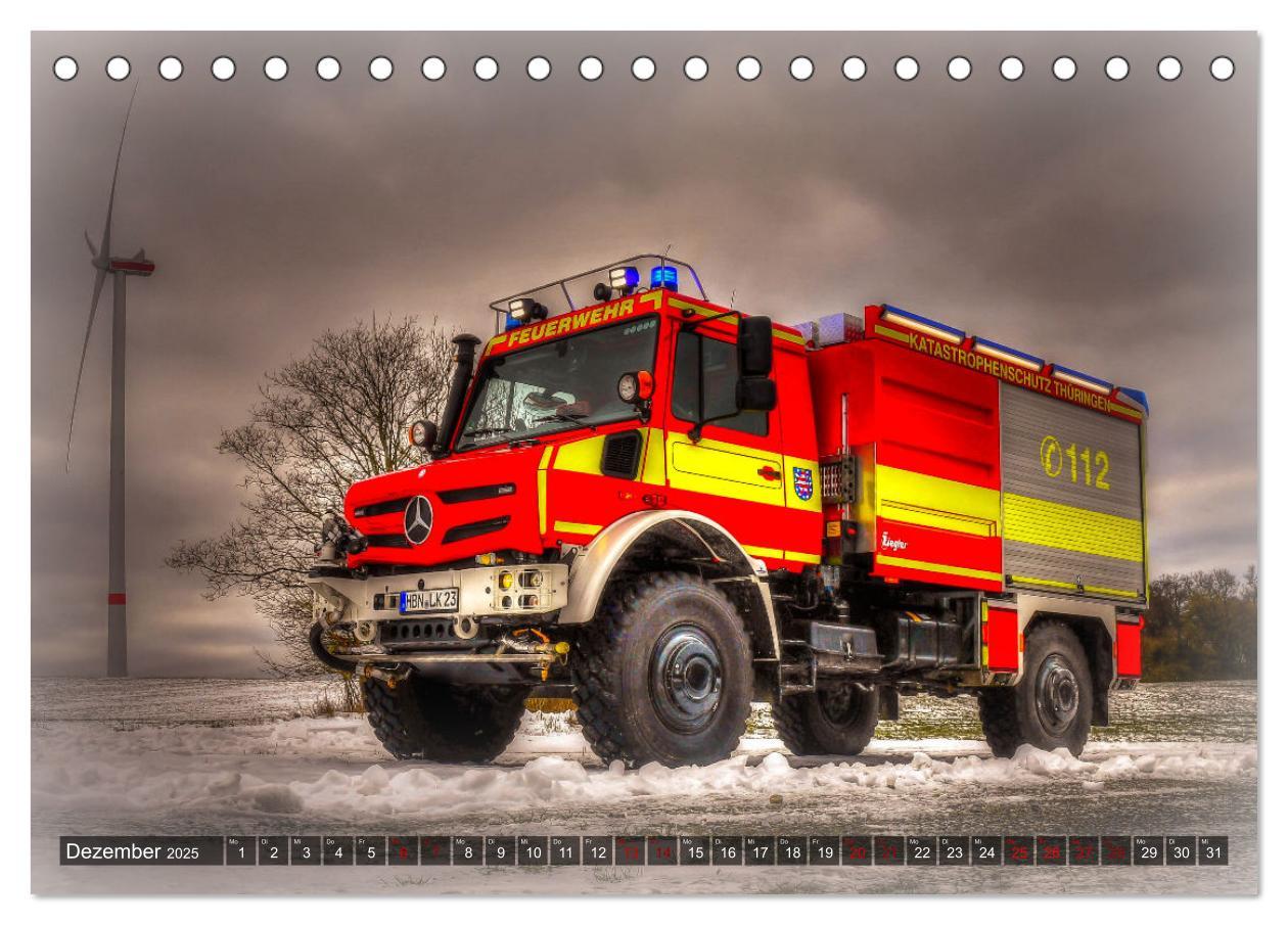 Bild: 9783383897603 | Feuerwehrfahrzeuge (Tischkalender 2025 DIN A5 quer), CALVENDO...