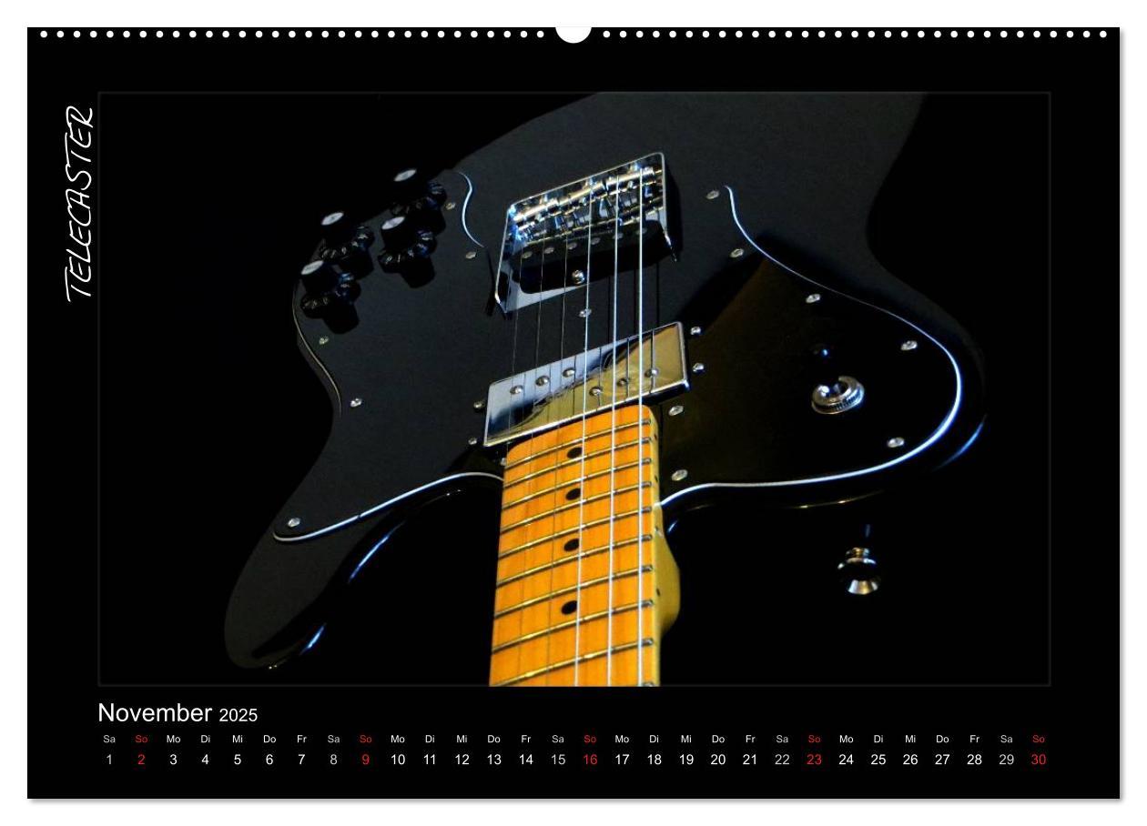 Bild: 9783435752126 | ROCKGITARREN in Szene gesetzt (Wandkalender 2025 DIN A2 quer),...