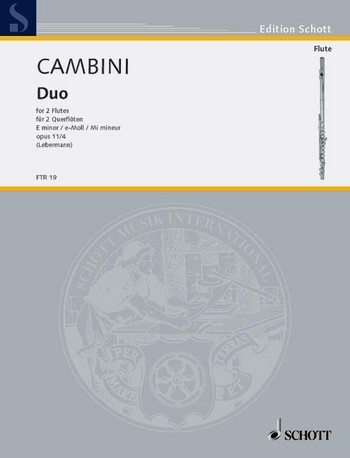 Cover: 9790001093330 | Duo E | Giuseppe Cambini | Buch | Schott Music | EAN 9790001093330