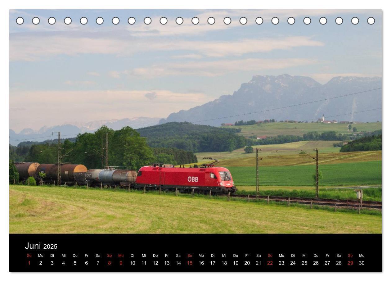 Bild: 9783435584680 | Mit der Bahn durch die Alpen (Tischkalender 2025 DIN A5 quer),...