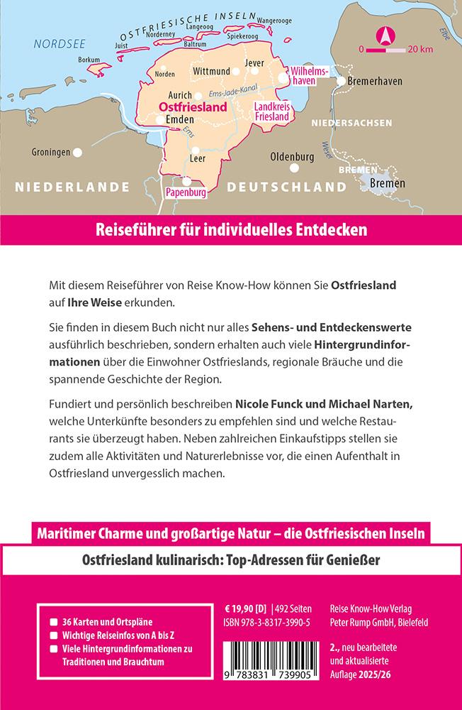 Rückseite: 9783831739905 | Reise Know-How Reiseführer Ostfriesland | Nicole Funck (u. a.) | Buch