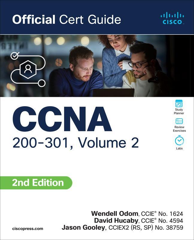 Cover: 9780138214951 | CCNA 200-301 Official Cert Guide, Volume 2 | Wendell Odom (u. a.)