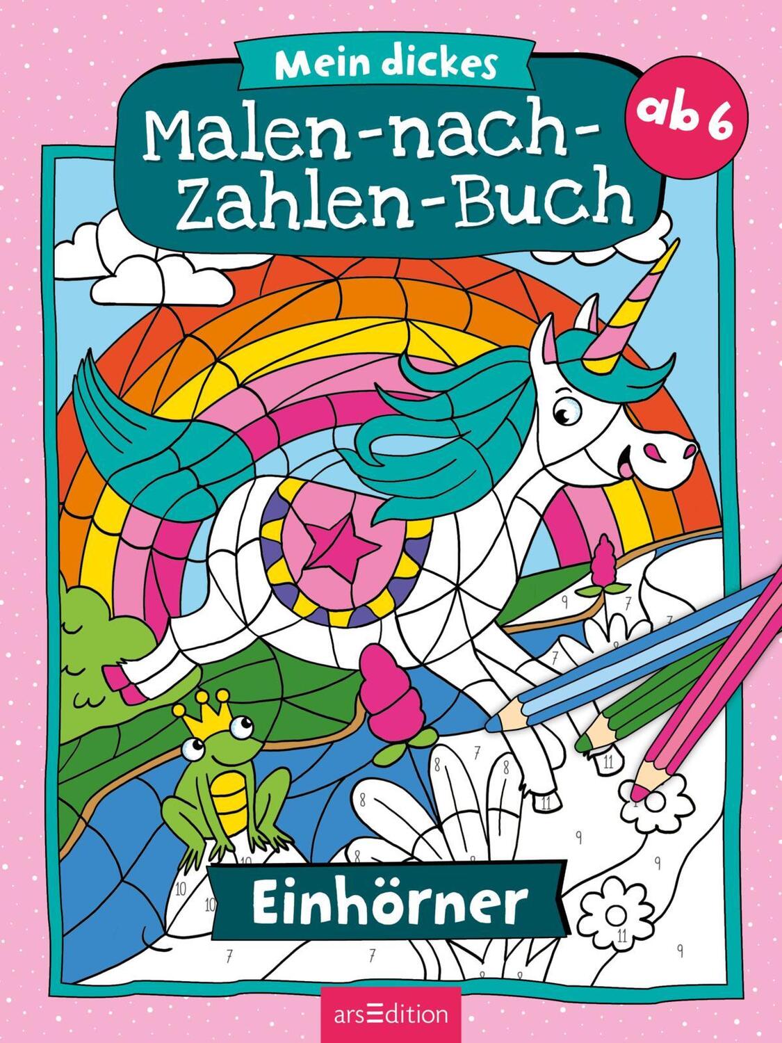 Bild: 9783845842639 | Mein dickes Malen-nach-Zahlen-Buch - Einhörner | Taschenbuch | 80 S.