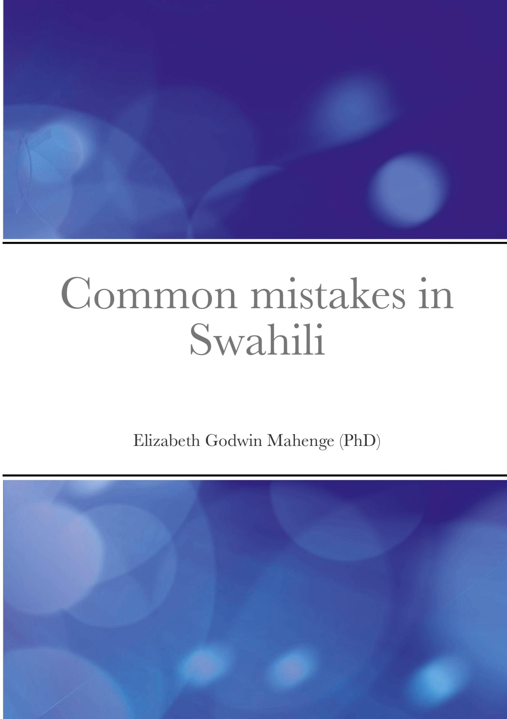 Cover: 9791092789188 | Common mistakes in Swahili | Elizabeth Godwin Mahenge | Taschenbuch