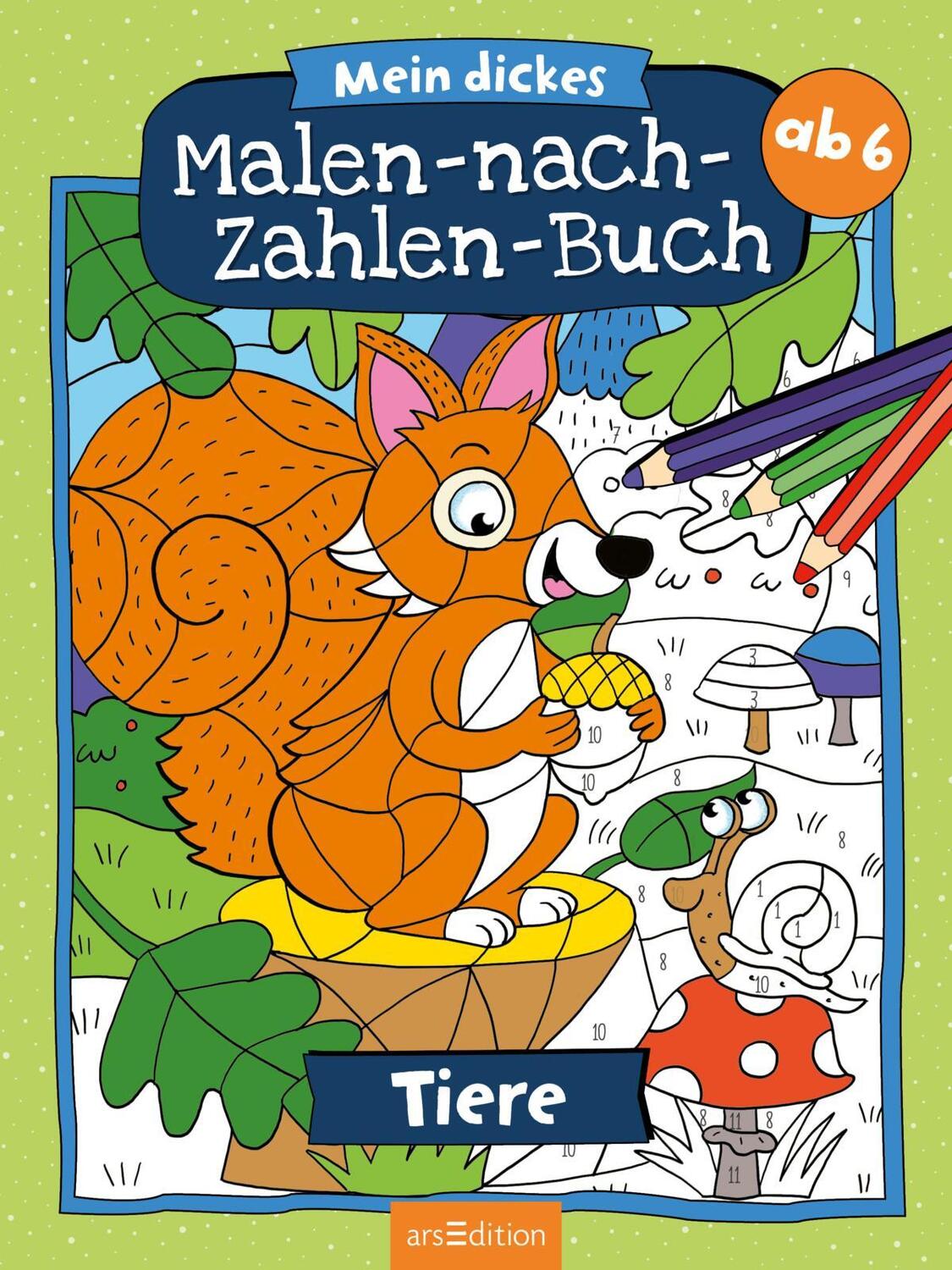 Bild: 9783845842622 | Mein dickes Malen-nach-Zahlen-Buch - Tiere | Taschenbuch | Softcover