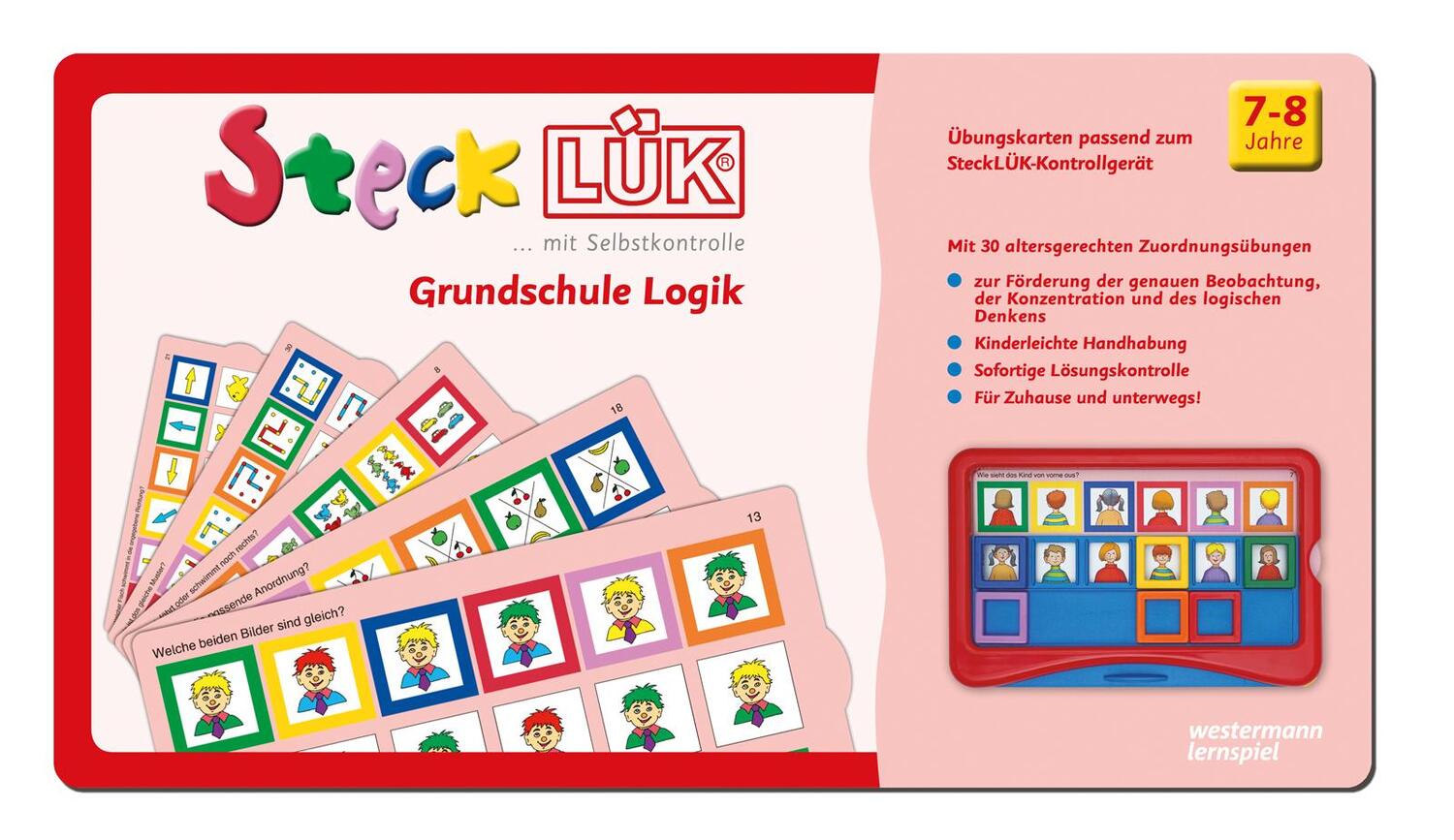 Cover: 9783837782257 | SteckLÜK. Grundschule Logik 1: Alter 7 - 8 (rot) | Broschüre | Deutsch