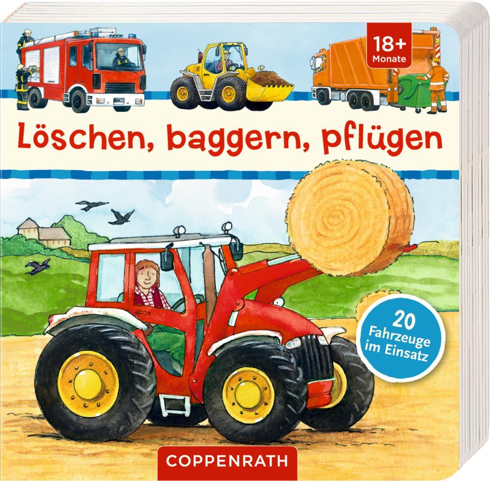 Cover: 9783649619765 | Löschen, baggern, pflügen | 20 Fahrzeuge im Einsatz | Guido Wandrey