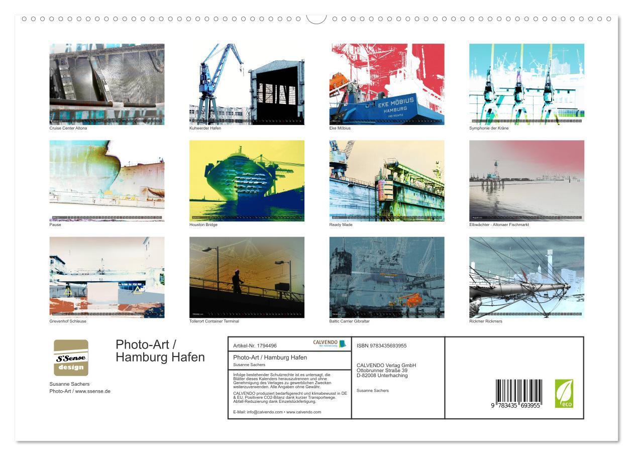 Bild: 9783435693955 | Photo-Art / Hamburg Hafen (hochwertiger Premium Wandkalender 2025...