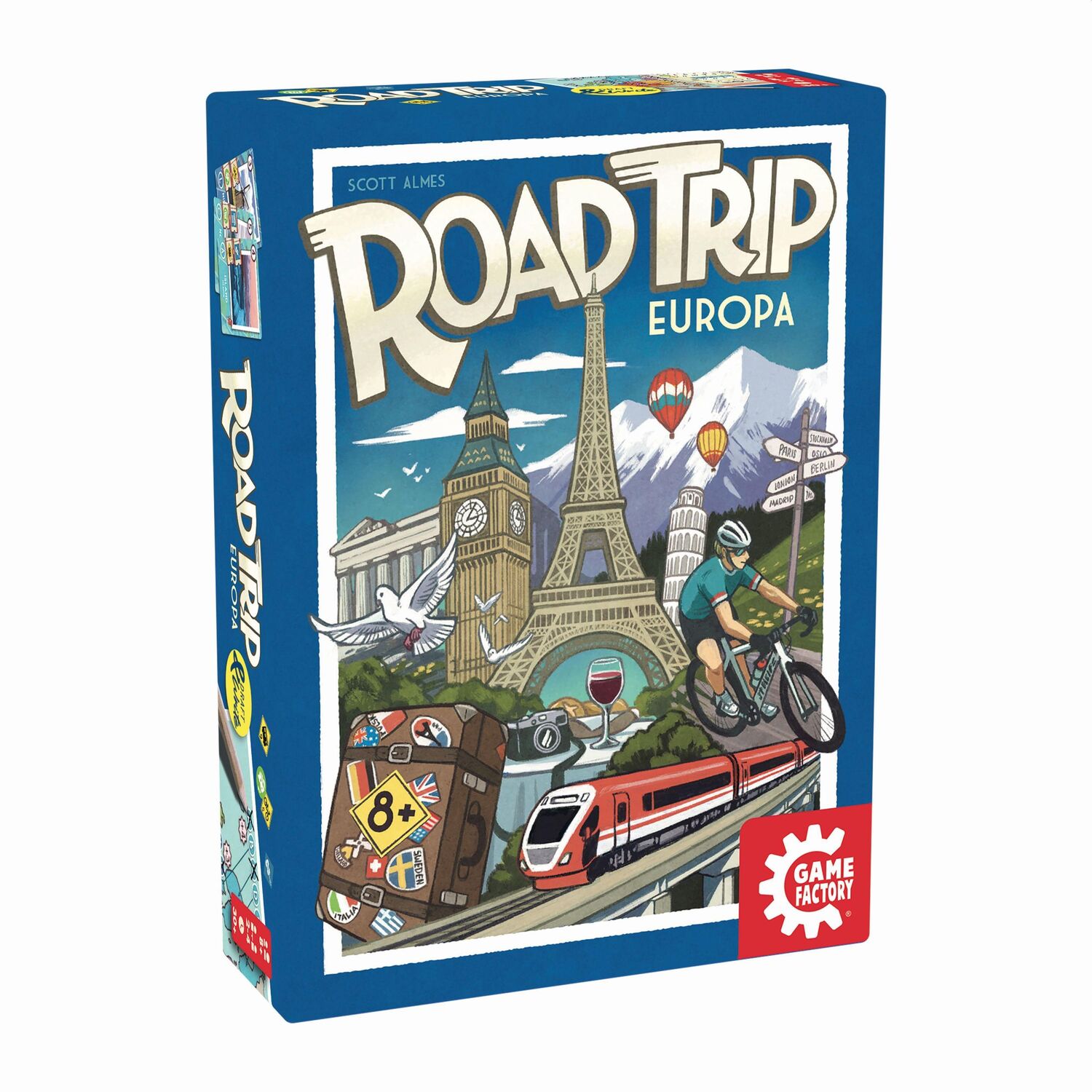 Cover: 7640142762928 | GAMEFACTORY - Road Trip Europa | Gamefactory | Spiel | 28 Länderkarten