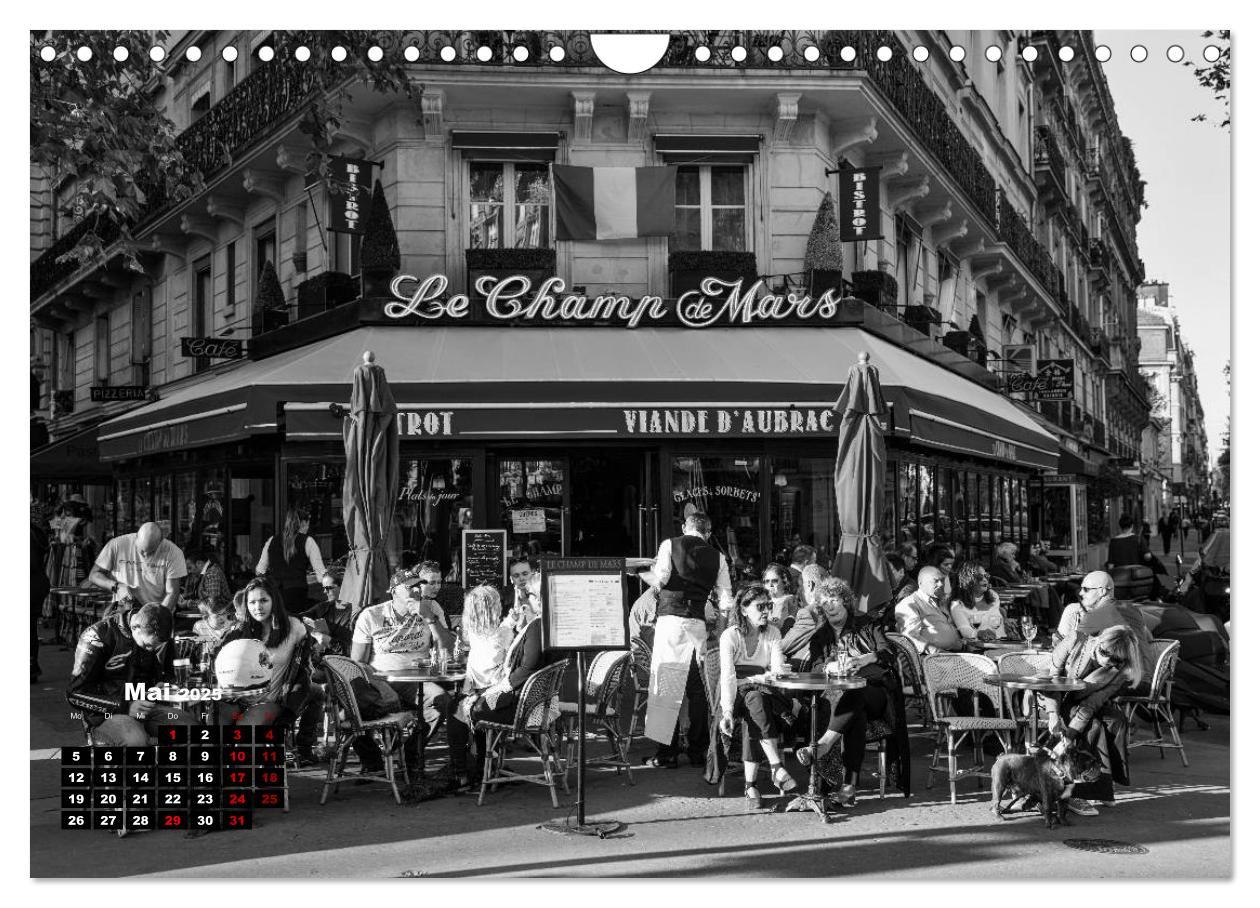 Bild: 9783435367733 | Paris-Impressionen in Schwarz-Weiß (Wandkalender 2025 DIN A4 quer),...