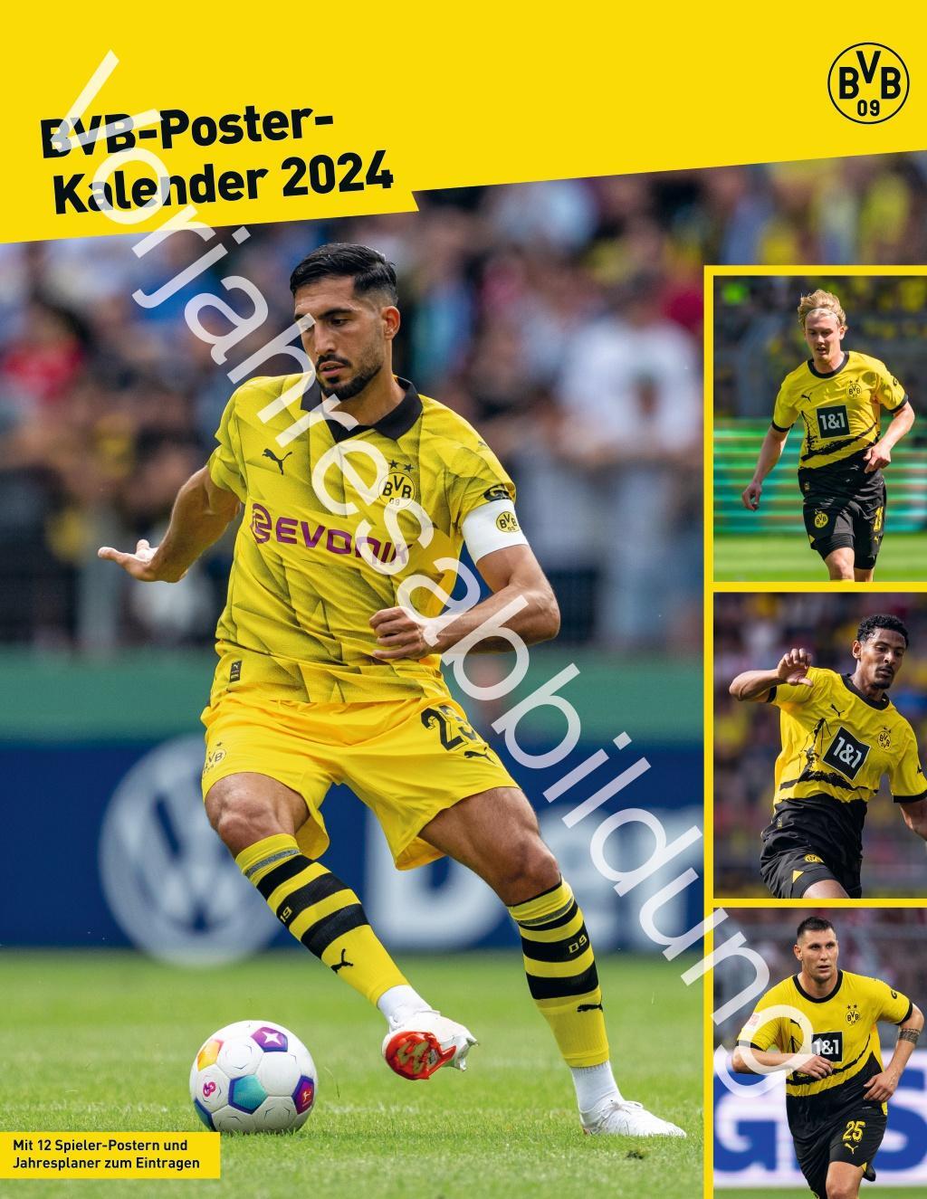 Cover: 9783756405435 | BVB Posterkalender 2025 | Heye | Kalender | Bundesliga Kalender Heye