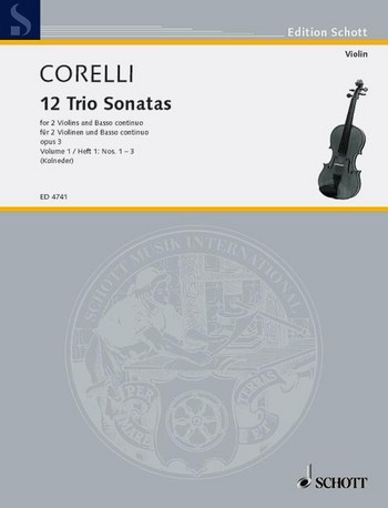 Cover: 9790001054751 | Triosonaten(12) 1 Op.3 | Arcangelo Corelli | Buch | Schott Music