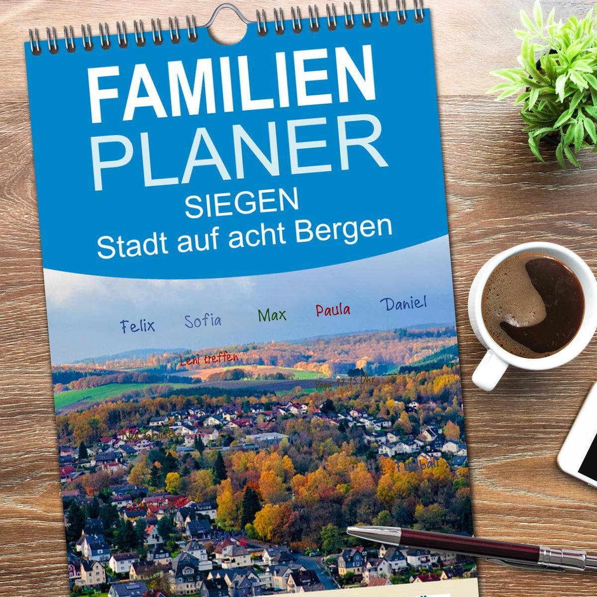 Bild: 9783457109199 | Familienplaner 2025 - SIEGEN Stadt auf acht Bergen mit 5 Spalten...