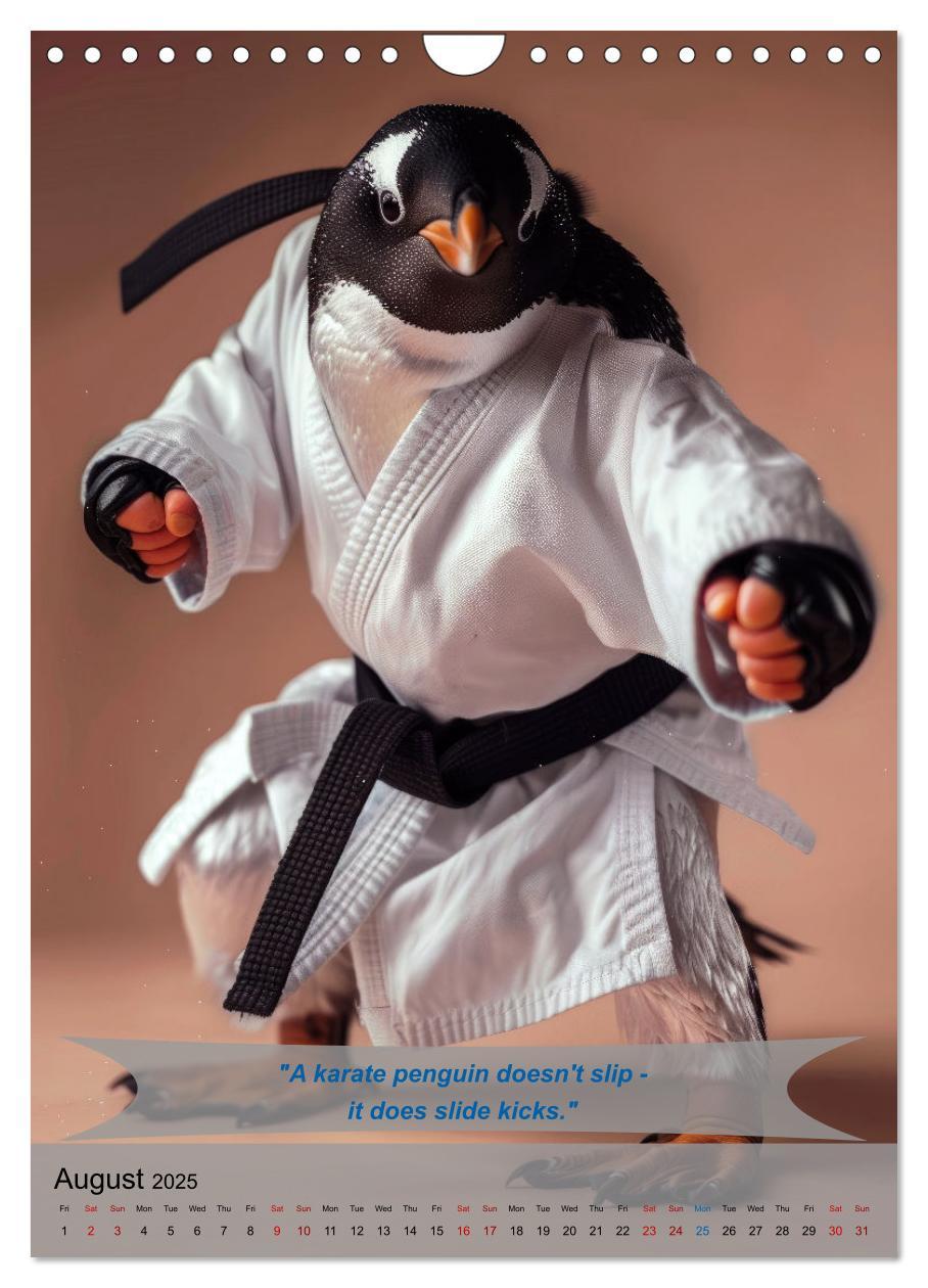 Bild: 9781325984640 | Great fun with animal karate fighters (Wall Calendar 2025 DIN A4...