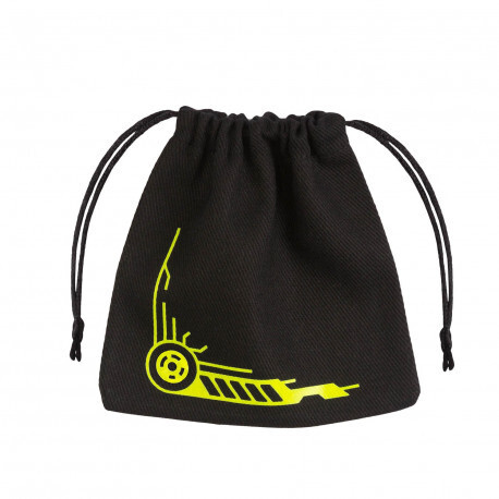 Cover: 5907699493463 | Galactic Black &amp; yellow Dice Bag | Dice Bag | QWOBGA45 | Q-workshop