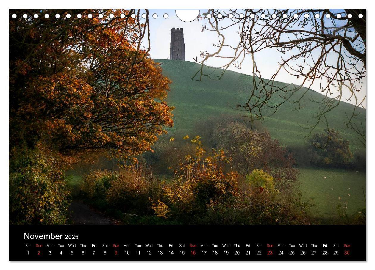 Bild: 9781325956593 | Glastonbury Tor (Wall Calendar 2025 DIN A4 landscape), CALVENDO 12...