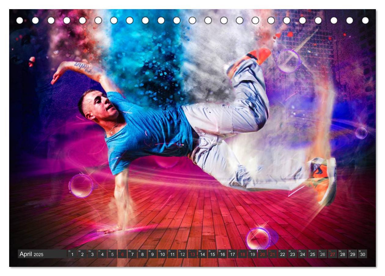 Bild: 9783435606665 | Break Dance (Tischkalender 2025 DIN A5 quer), CALVENDO Monatskalender