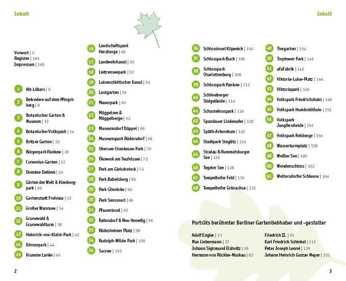 Bild: 9783949138102 | Berlin - Der grüne Stadtausflug | 61 lauschige Oasen | Taschenbuch