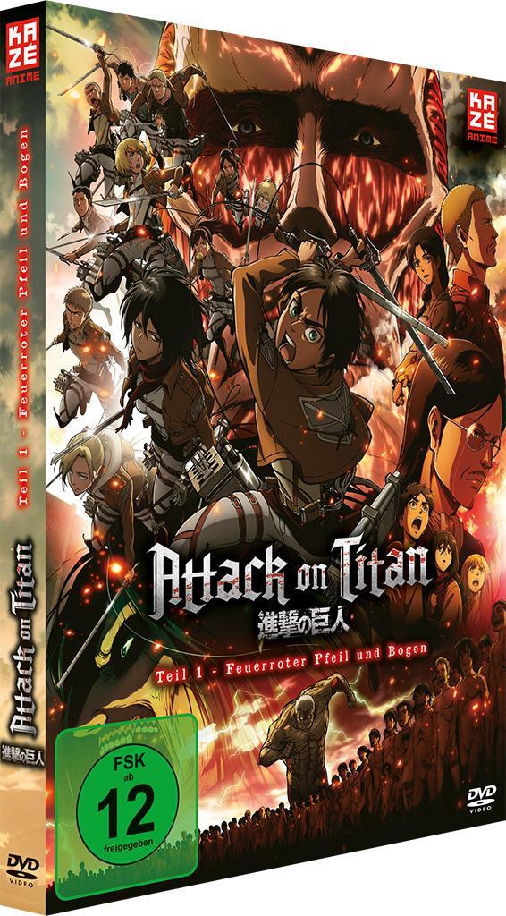 Cover: 7630017503763 | Attack on Titan - Anime Movie Teil 1: Feuerroter Pfeil und Bogen - DVD