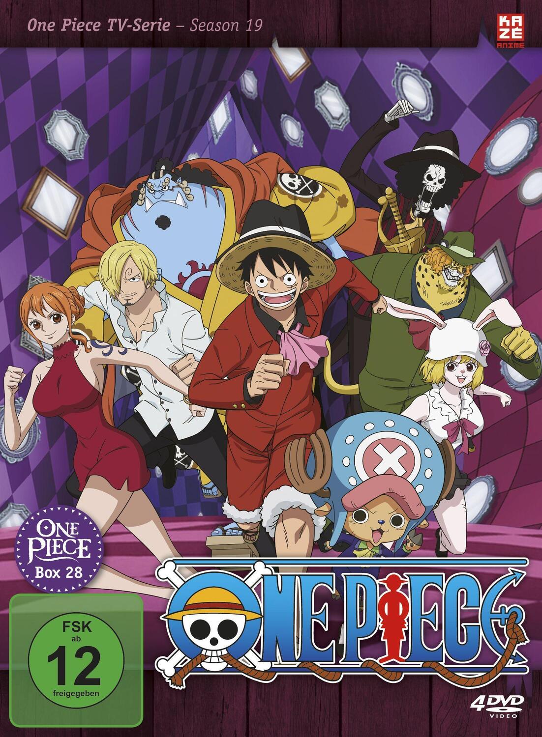 Cover: 7630017528254 | One Piece - TV-Serie - Box 28 (Episoden 829-853) [4 DVDs] | DVD | 2022