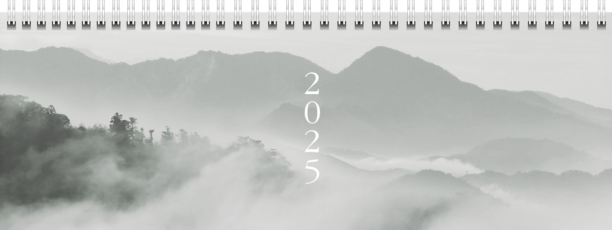 Cover: 4003273788527 | Querterminbuch Modell Young Line (2025) Cloudy Mountains | Kalender