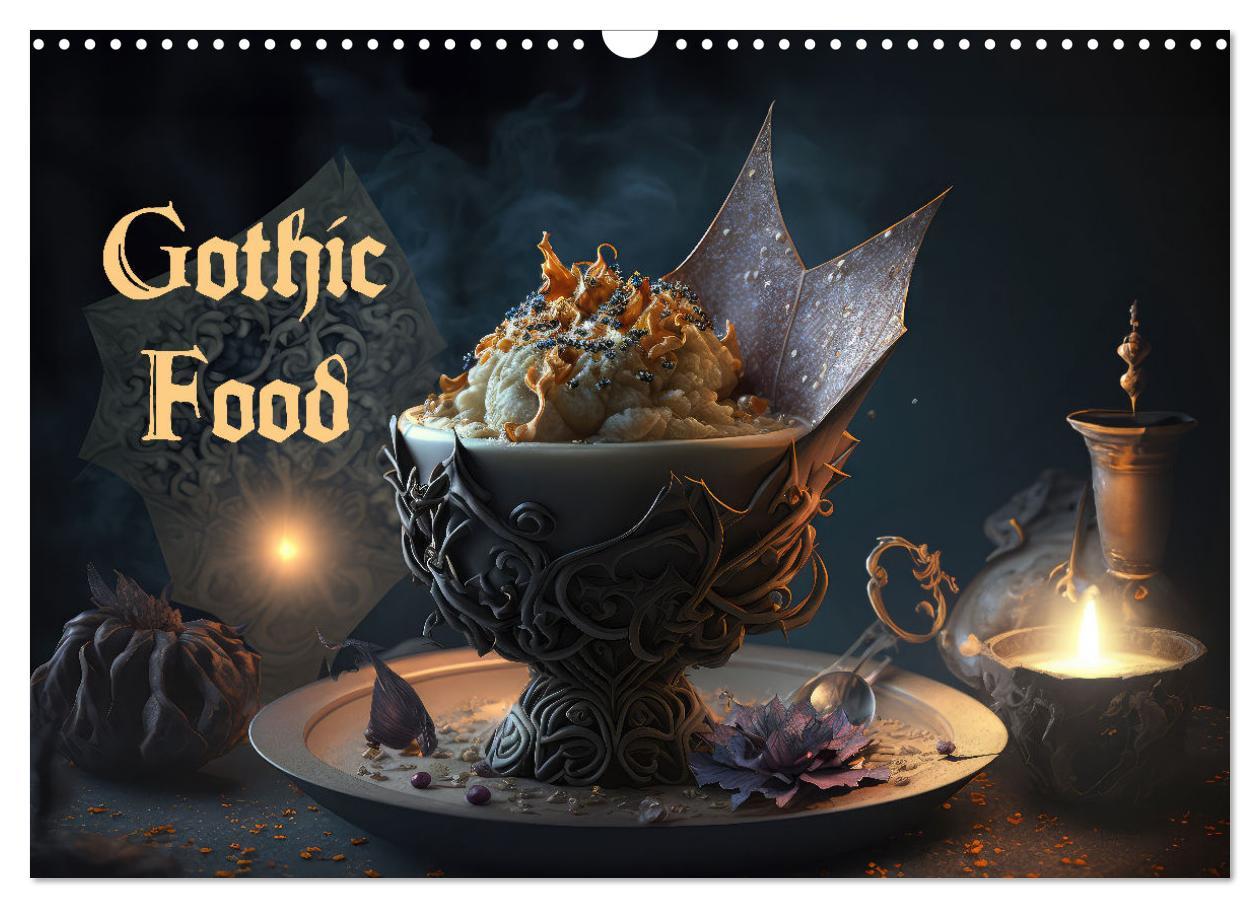 Cover: 9783383891045 | Gothic Food (Wandkalender 2025 DIN A3 quer), CALVENDO Monatskalender