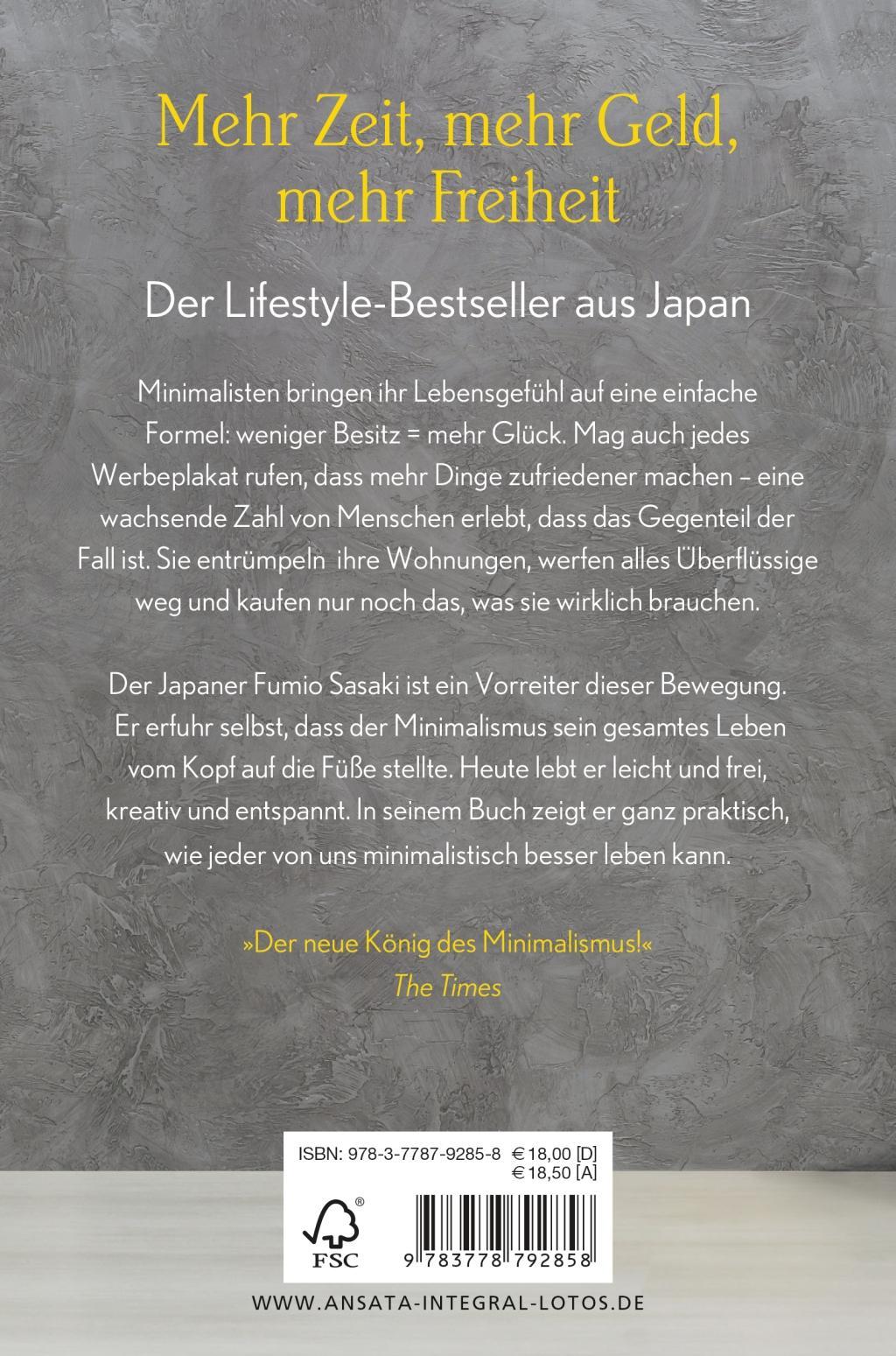 Bild: 9783778792858 | Das kann doch weg! | Fumio Sasaki | Taschenbuch | 16 Seiten Farbteil