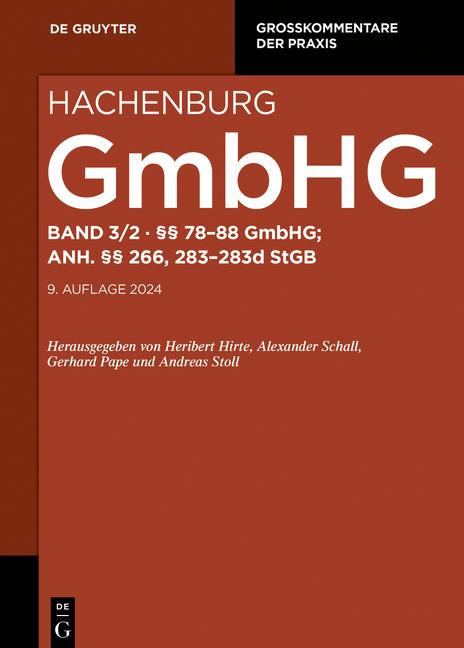 Cover: 9783111326337 | Max Hachenburg: Gesetz betreffend die Gesellschaften mit...