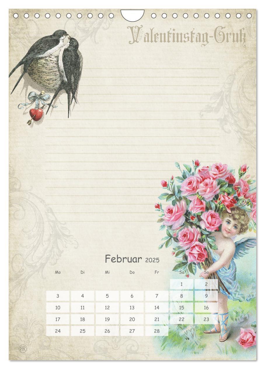 Bild: 9783457052051 | Nostalgie-Jahr, Motive aus alten Poesiealben (Wandkalender 2025 DIN...