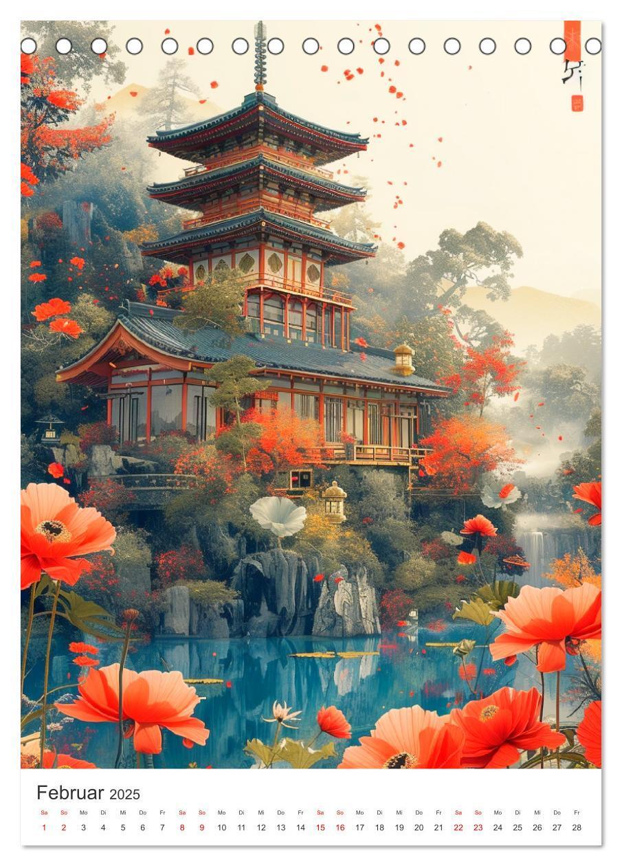 Bild: 9783383816154 | Japan. Impressionen im Aquarell-Stil (Tischkalender 2025 DIN A5...