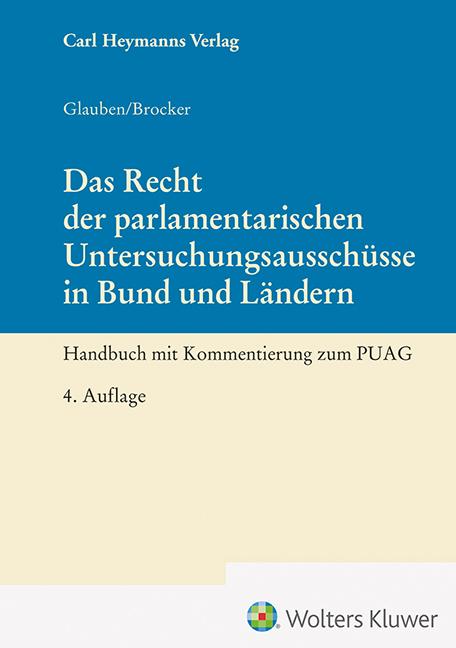 Cover: 9783452300331 | Das Recht der parlamentarischen Untersuchungsausschüsse in Bund und...