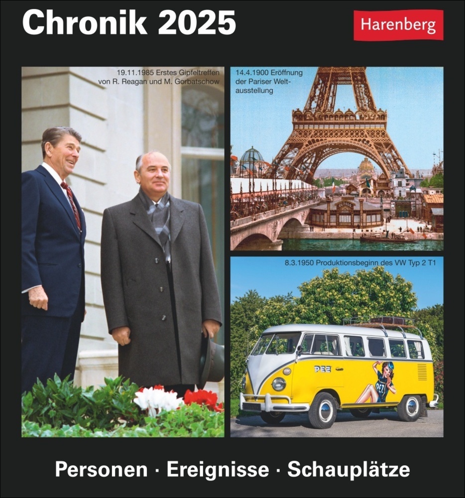 Cover: 9783840033292 | Chronik Tagesabreißkalender 2025 - Kulturkalender - Personen,...