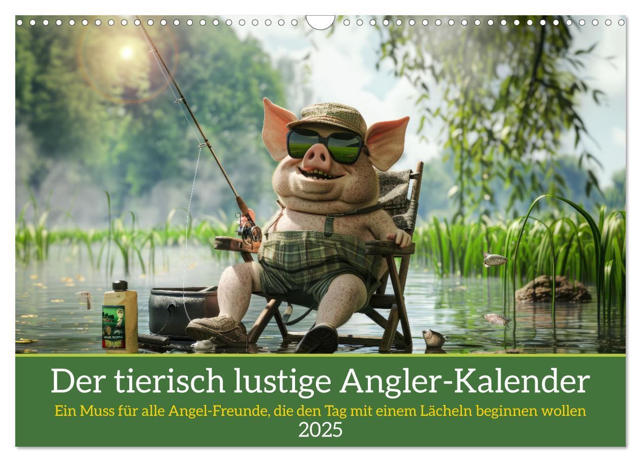 Cover: 9783457174937 | Der tierisch lustige Angler-Kalender (Wandkalender 2025 DIN A3...