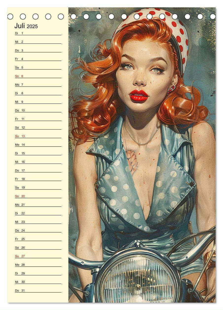 Bild: 9783457128800 | Sexy Pin-up-Girls. Moderne Kunst im Retro-Stil (Tischkalender 2025...