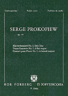 Cover: 9790206102646 | Konzert Des-Dur Nr.1 op.10 für Klavier und Orchester Studienpartitur