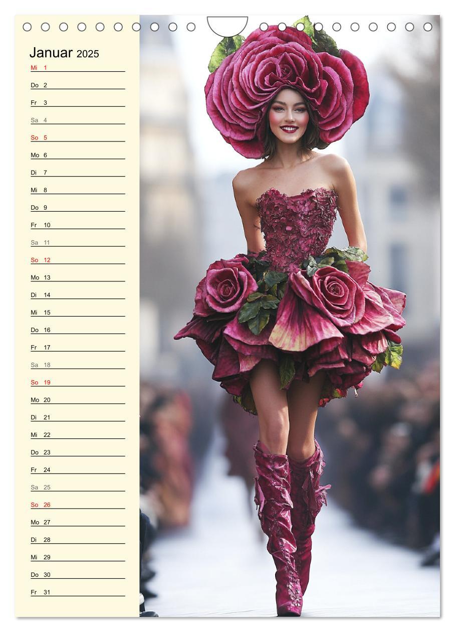 Bild: 9783457226438 | Blütenzauber. High Fashion auf dem Catwalk (Wandkalender 2025 DIN...