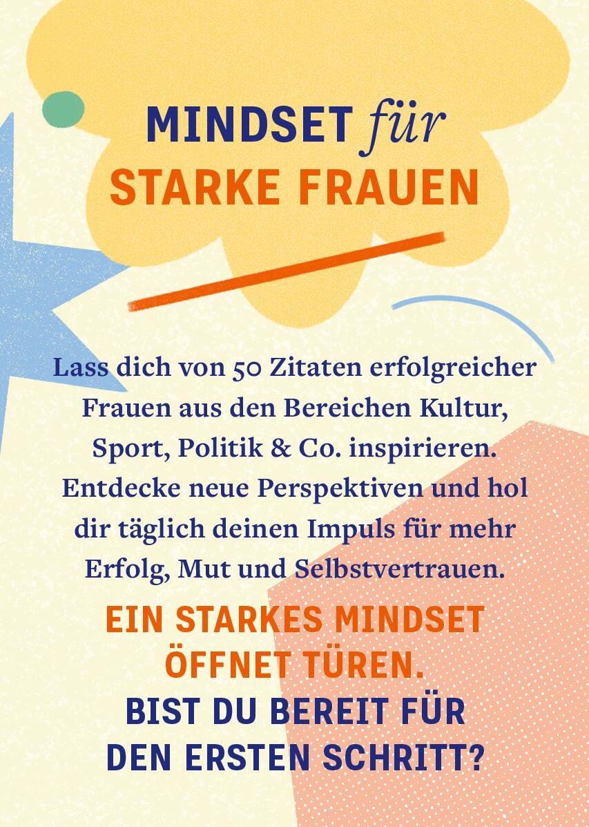 Rückseite: 9783845862958 | Mindset für starke Frauen | 50 Motivationskärtchen | Taschenbuch