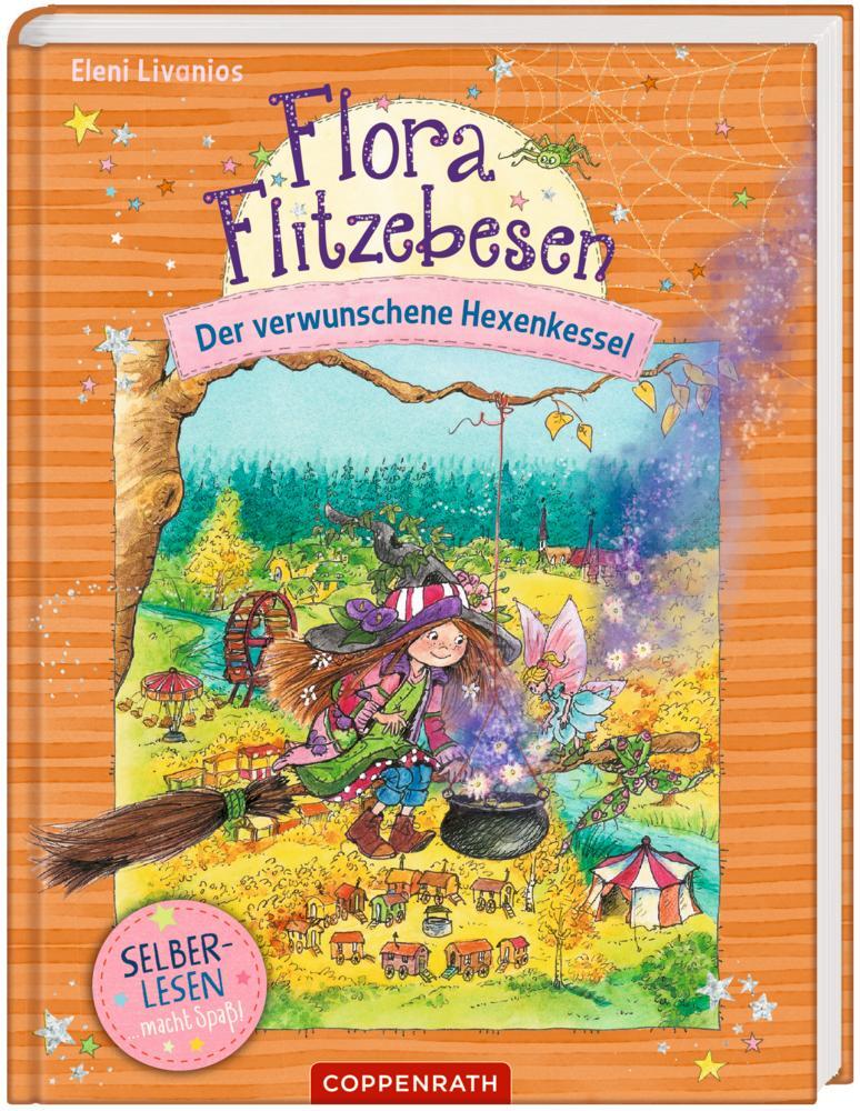 Cover: 9783649644224 | Flora Flitzebesen (Leseanfänger Bd. 3) | Der verwunschene Hexenkessel