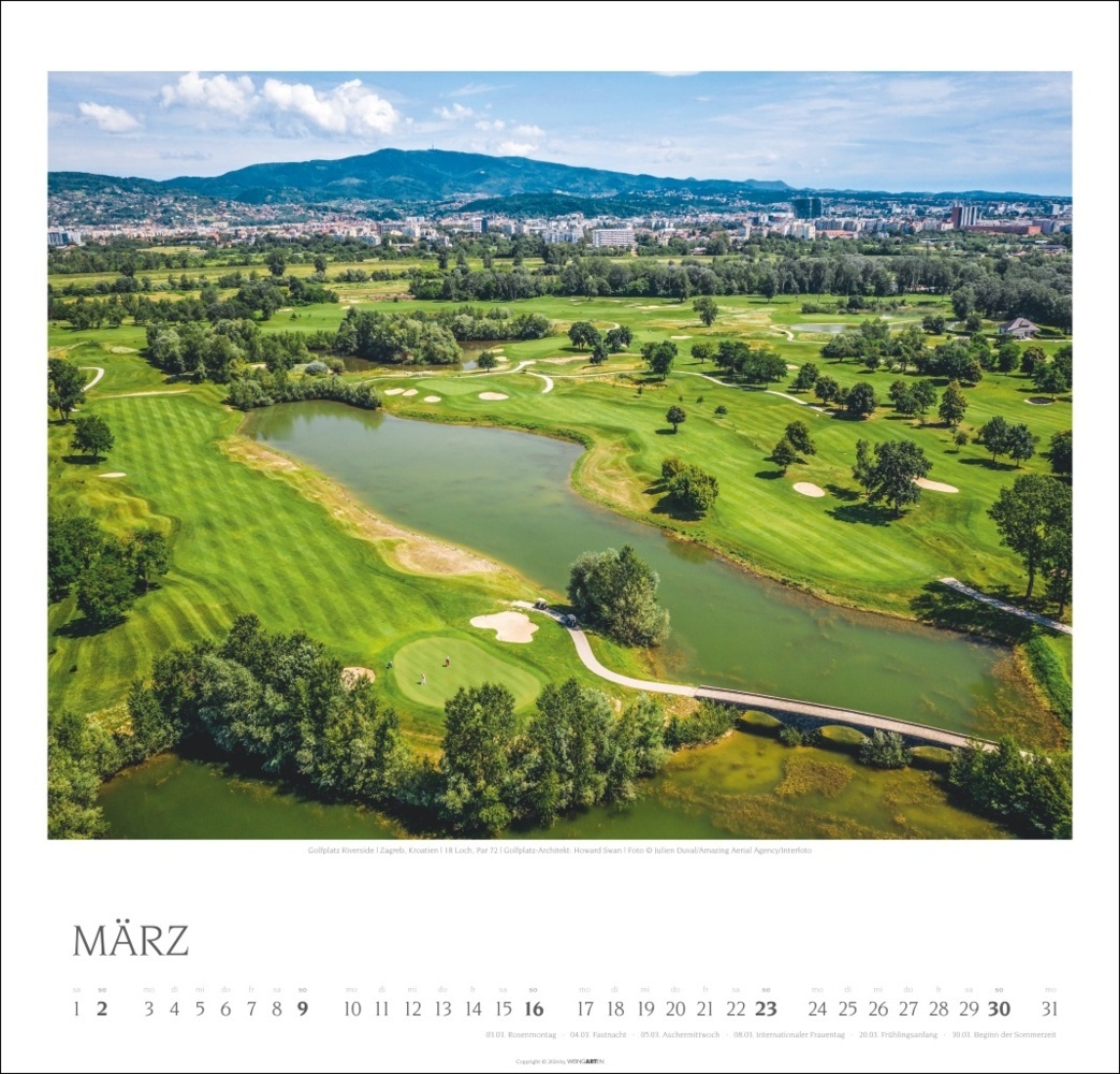 Bild: 9783839900314 | Golf Kalender 2025 | Kalender | Spiralbindung | 14 S. | Deutsch | 2025