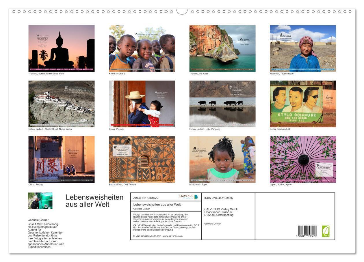 Bild: 9783457198476 | Lebensweisheiten aus aller Welt (Wandkalender 2025 DIN A2 quer),...