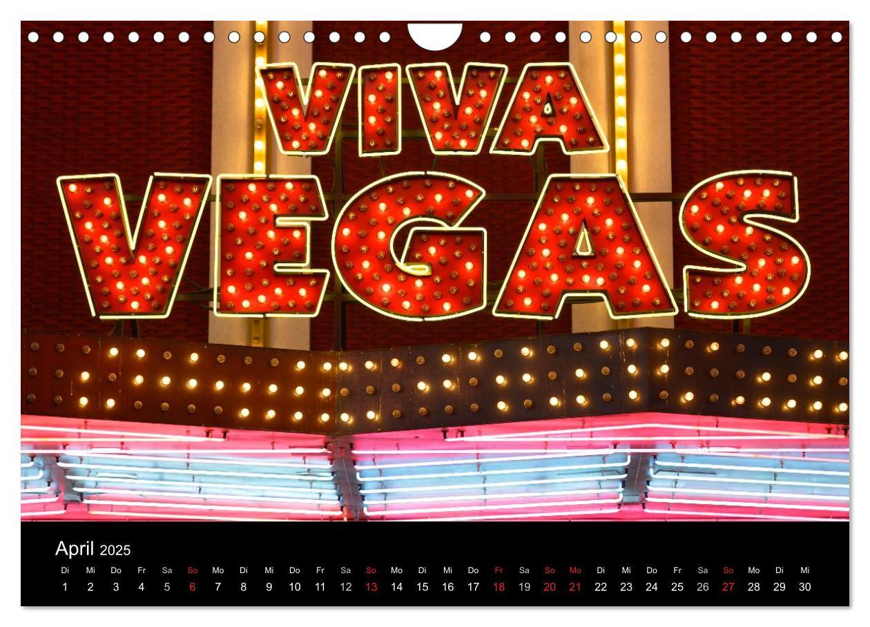 Bild: 9783435840366 | Las Vegas (Wandkalender 2025 DIN A4 quer), CALVENDO Monatskalender